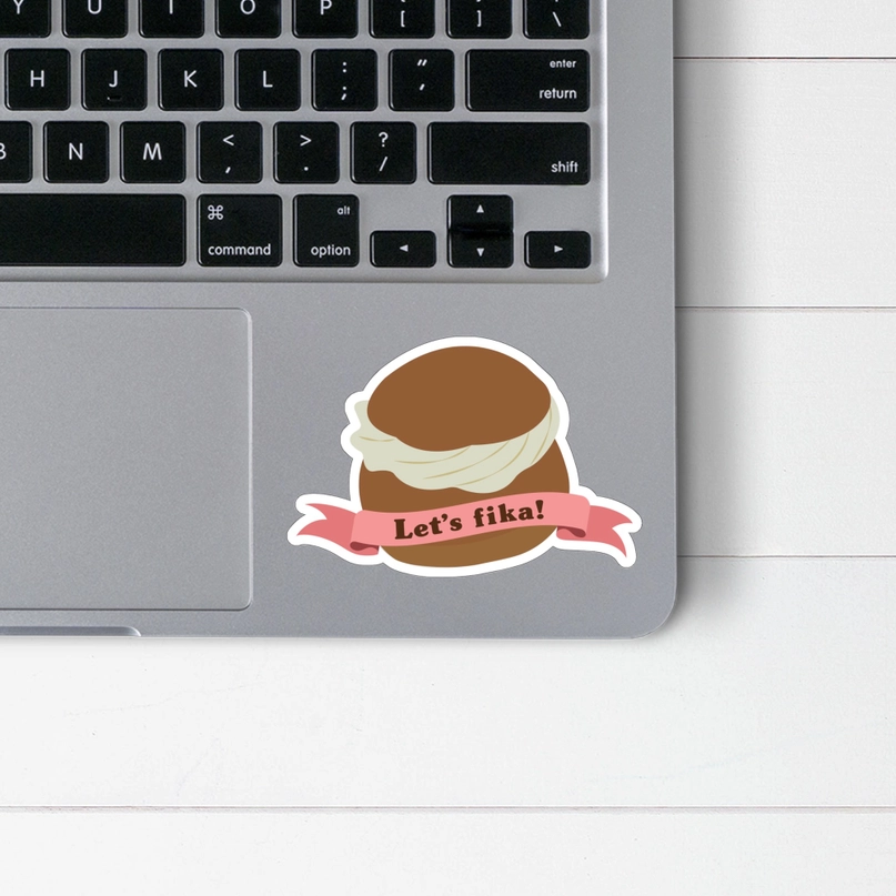 Let's Fika Sticker