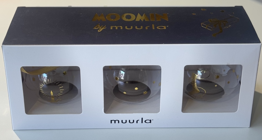 moomin christmas ball set