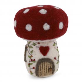 Felted Mushroom House